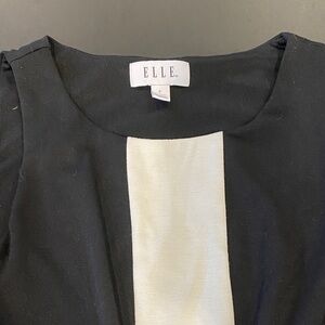 Elle Monochrome Dress with White Panel